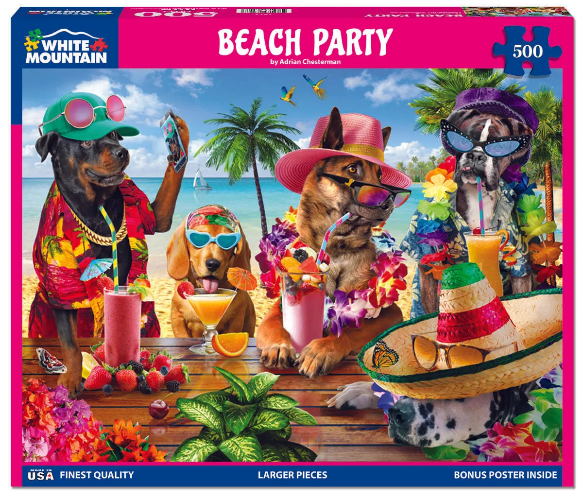 Beach Party (1849pz) - 500 Piece Jigsaw Puzzle
