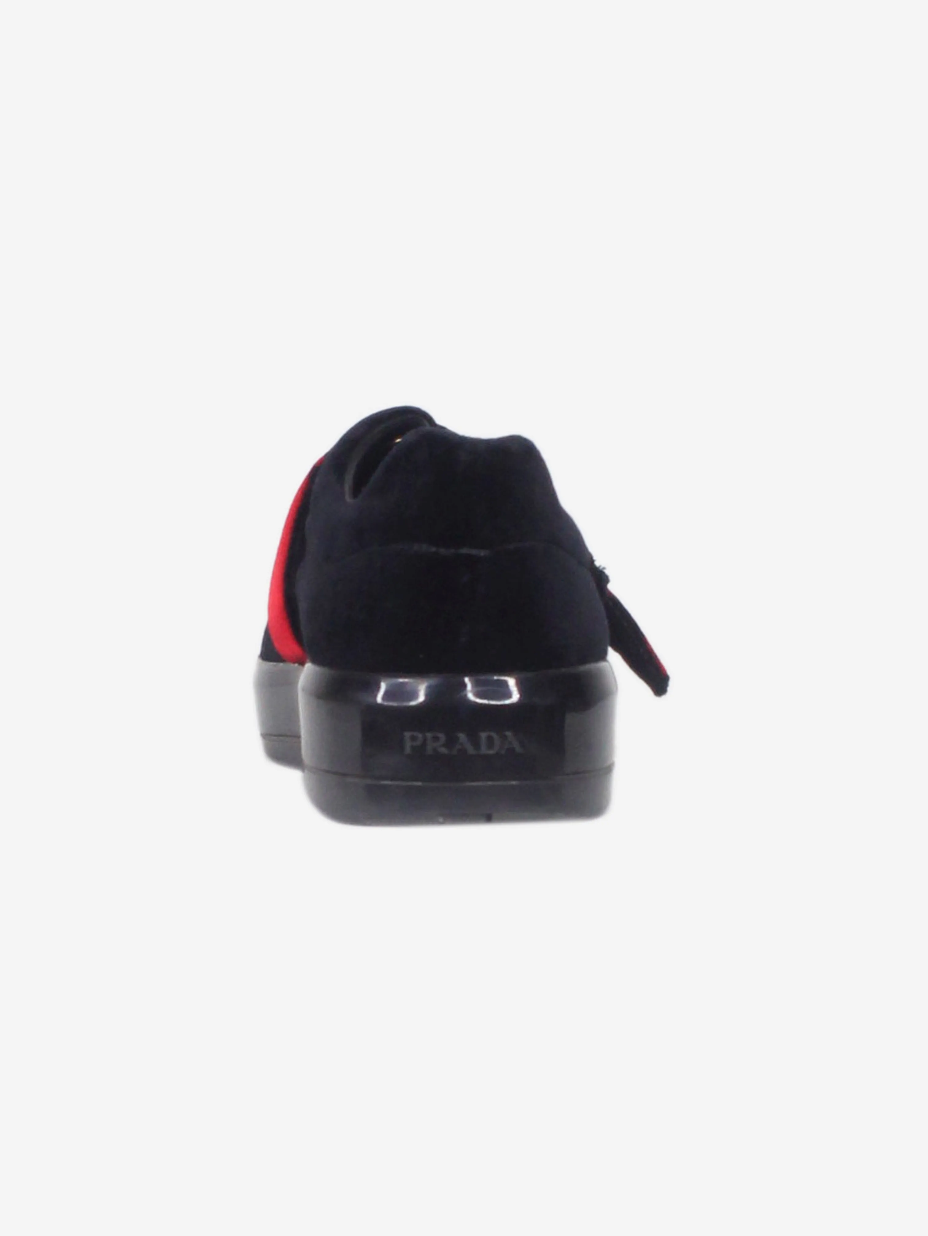 Black velvet trainers - size EU 36.5
