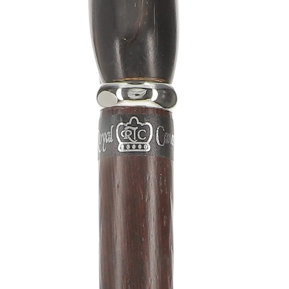 Buffalo Horn Derby Cane: Premium, Textured Exotic Wenge Wood
