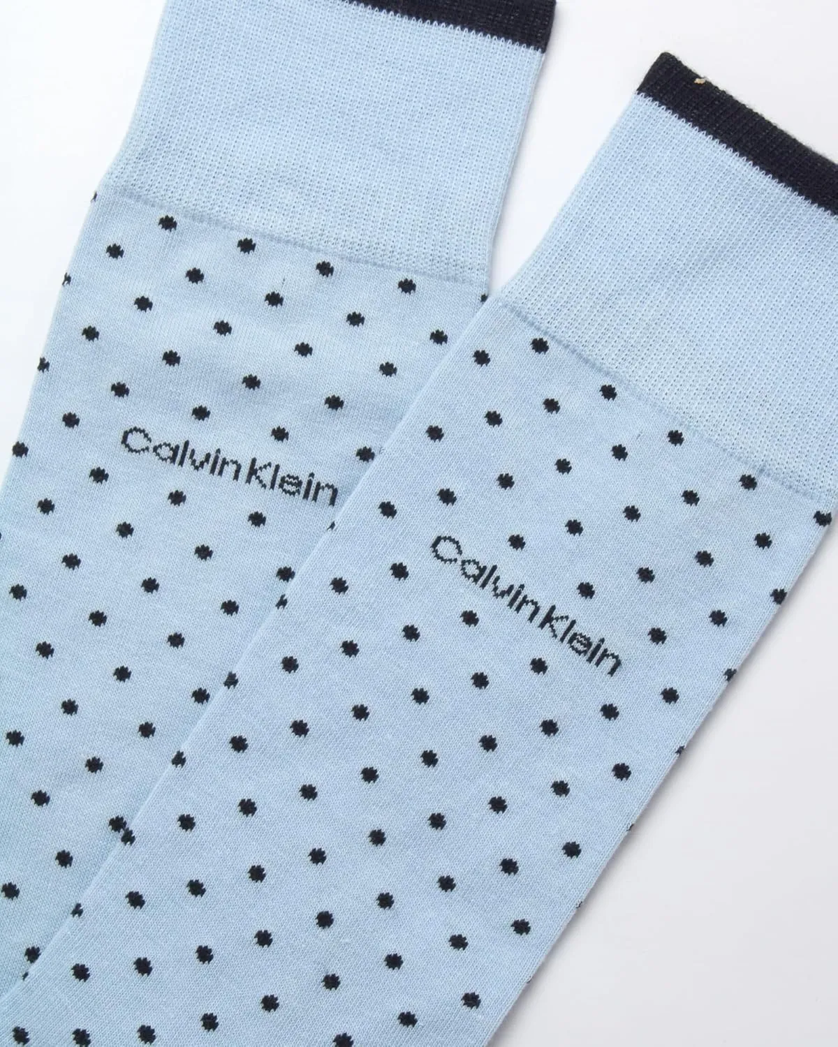 Calvin Klein Mens Dress Socks - 1 Pair Egyptian Cotton Blend with Comfort Stay-Up Cuff - Soft, Breathable & Smooth Crew Socks