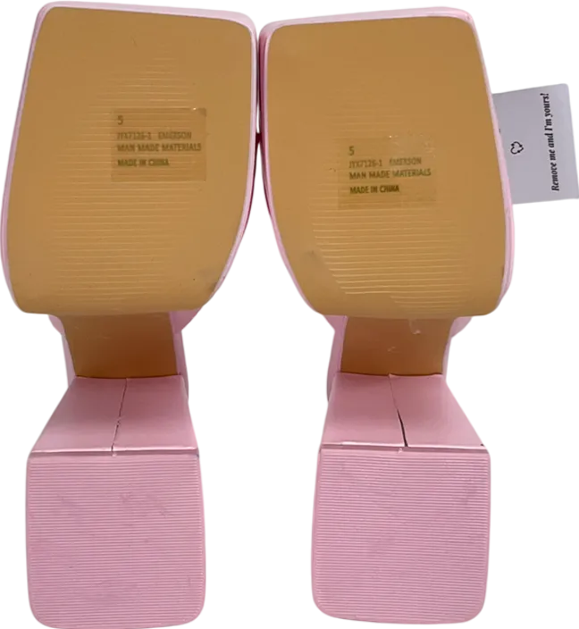 Ego Pink Extreme Platform Block Heels UK 5 EU 38 👠