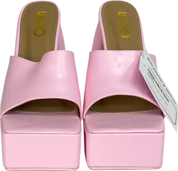 Ego Pink Extreme Platform Block Heels UK 5 EU 38 👠