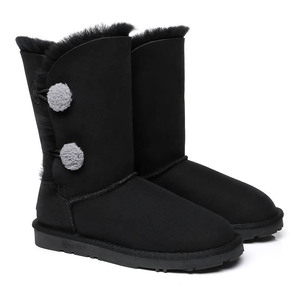 EVERAU UGG Women Short Twin Button Boots Espina #EA3062