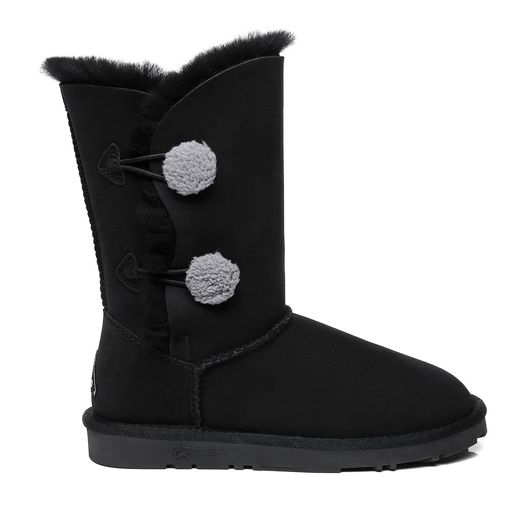 EVERAU UGG Women Short Twin Button Boots Espina #EA3062