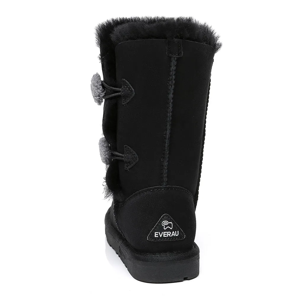 EVERAU UGG Women Short Twin Button Boots Espina #EA3062