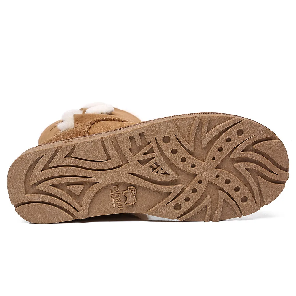 EVERAU UGG Women Short Twin Button Boots Espina #EA3062