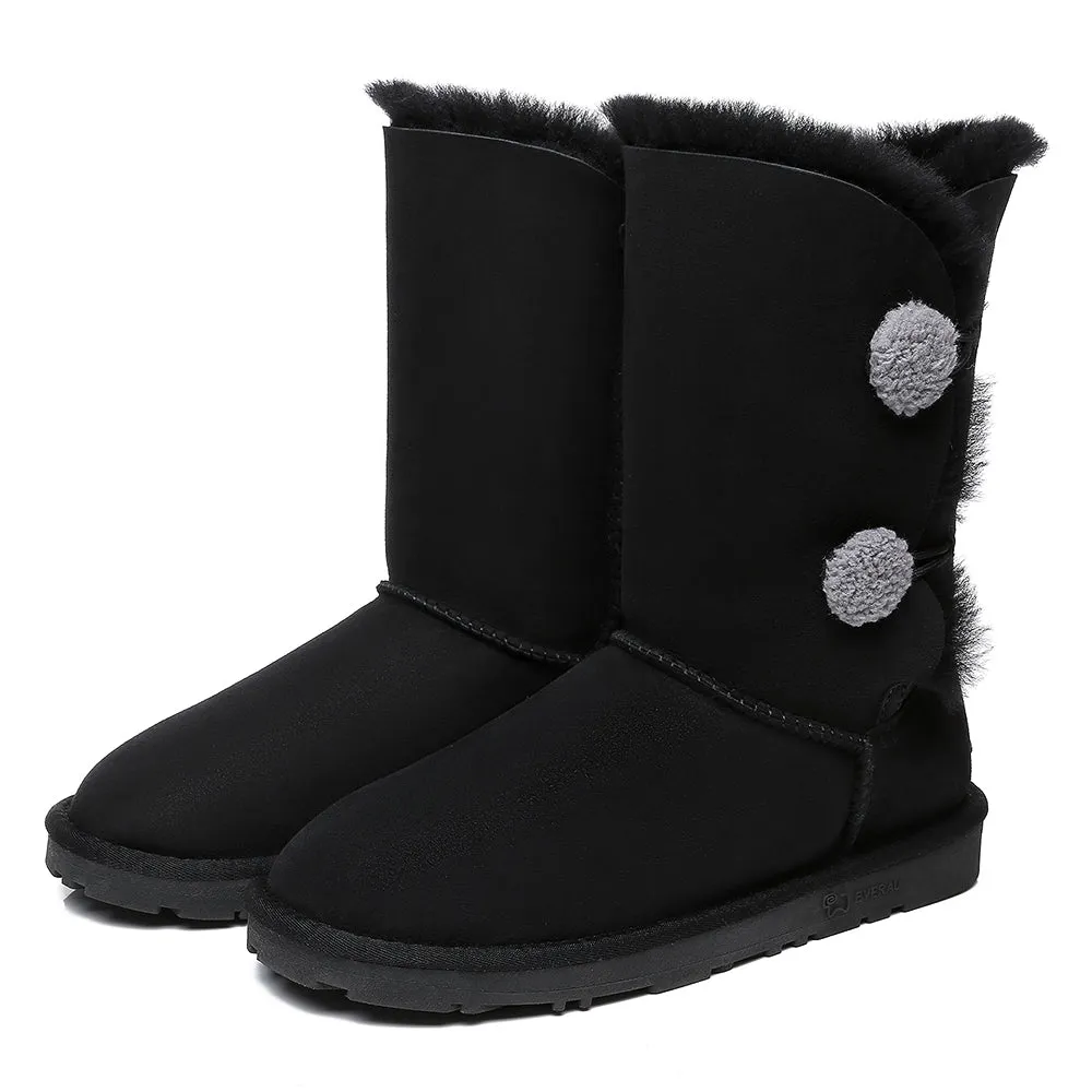 EVERAU UGG Women Short Twin Button Boots Espina #EA3062