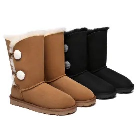 EVERAU UGG Women Short Twin Button Boots Espina #EA3062