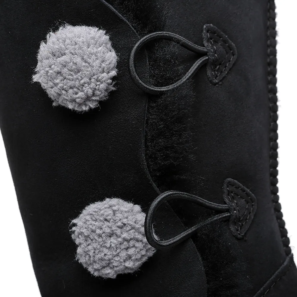 EVERAU UGG Women Short Twin Button Boots Espina #EA3062