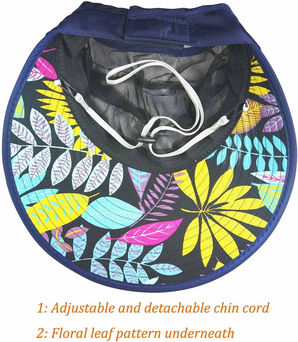 HINDAWI Sun Hats for Women Wide Brim UV Protection Sun Hat Summer Beach Packable Visor
