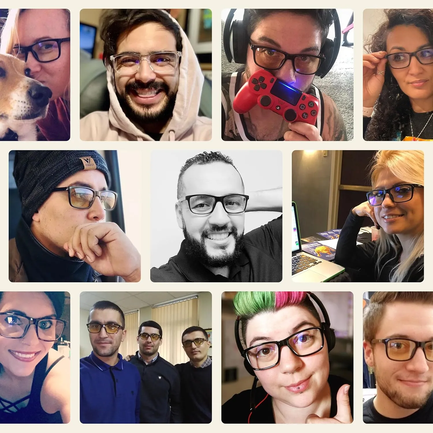 J S Vision Blue Light Blocking Glasses | Computer Gaming/Working Glasses for Women Men | Anti Eyestrain Fatigue UV Glare