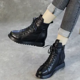 Lace-up Platform Waterproof Boots | Gift Shoes