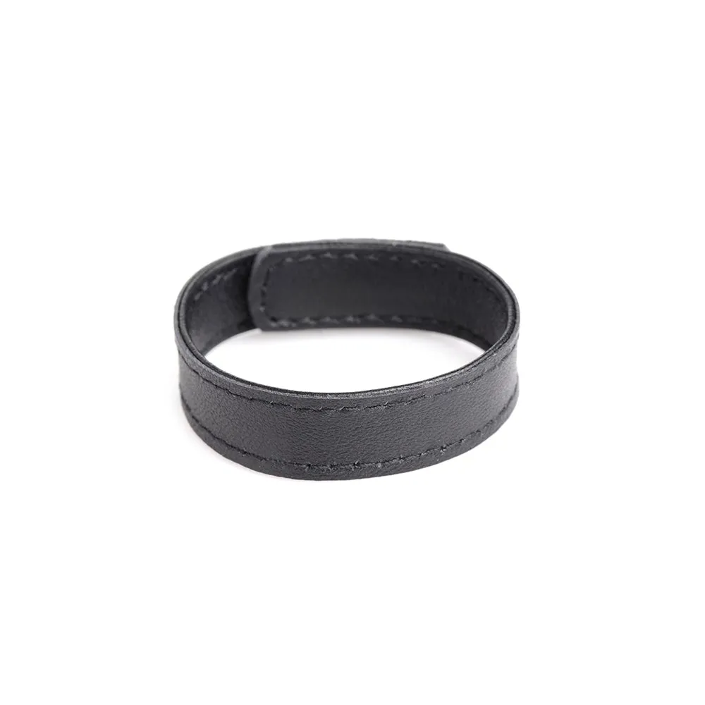 Leather and Velcro Cock Ring
