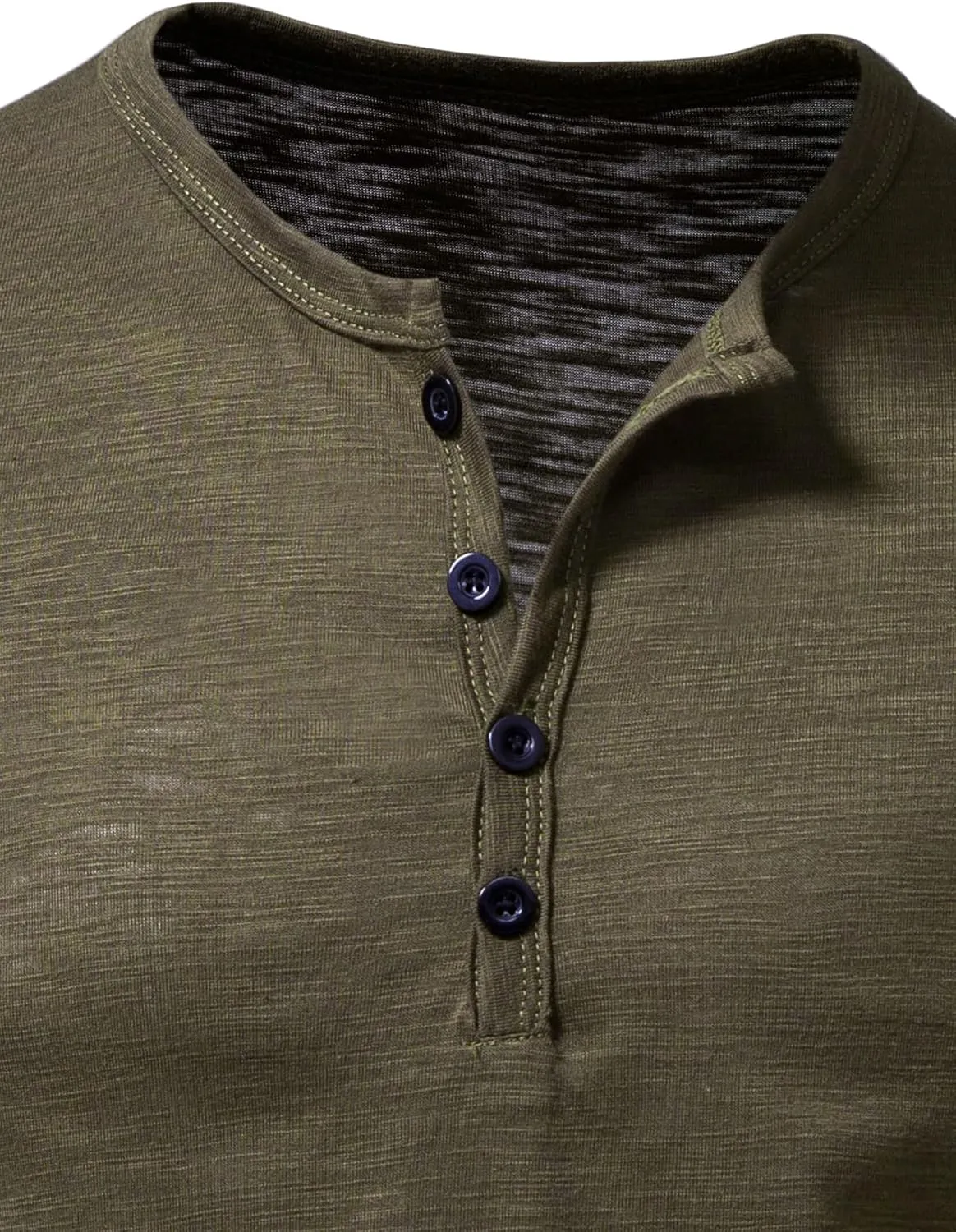 Men's Short Sleeve Henley Shirt Casual Stretchy Slim Fit T Shirt