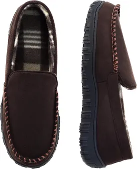 Mens Slippers Moccasins for Men Breathable Memory Foam House Shoes Indoor Outdoor