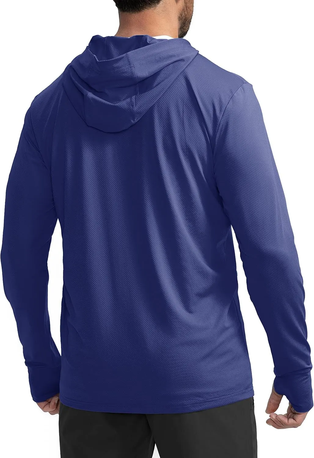 Men's UPF 50  Light Jacket Full Zip Sun Protection Hoodie Long Sleeve Sun Shirts for Men Hiking Fishing Zip Pockets