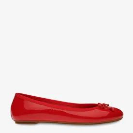 Natalie Red Patent Ballet Flat