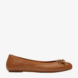 Natalie Tan Croc leather ballet