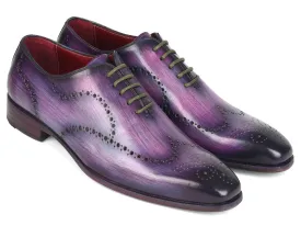 Paul Parkman Men's Wingtip Oxfords Purple