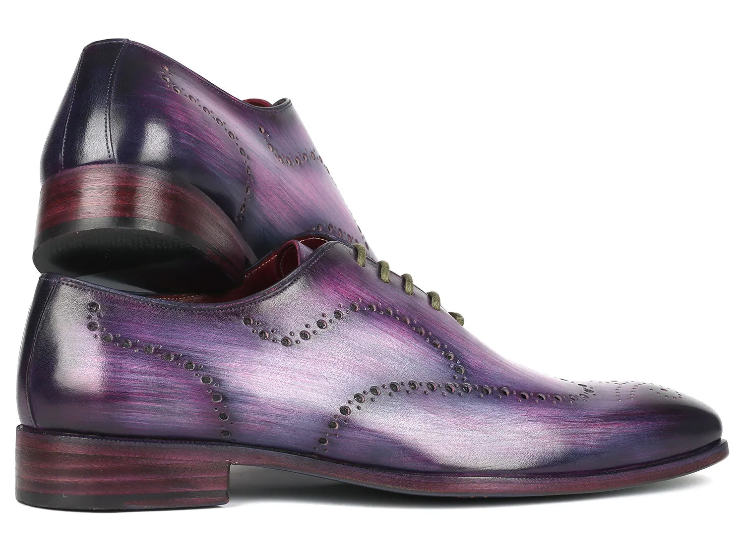 Paul Parkman Men's Wingtip Oxfords Purple