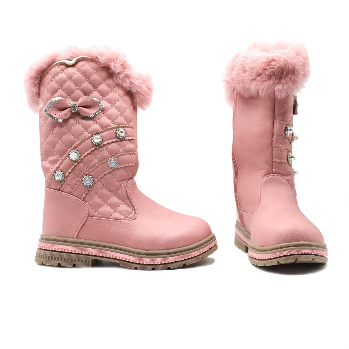 Pink Casual Boots G60034