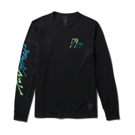 Roark Mathis Long Sleeve Active Tee - Black Fjord