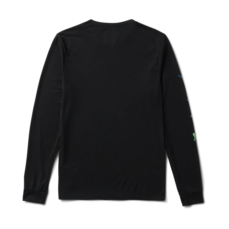 Roark Mathis Long Sleeve Active Tee - Black Fjord