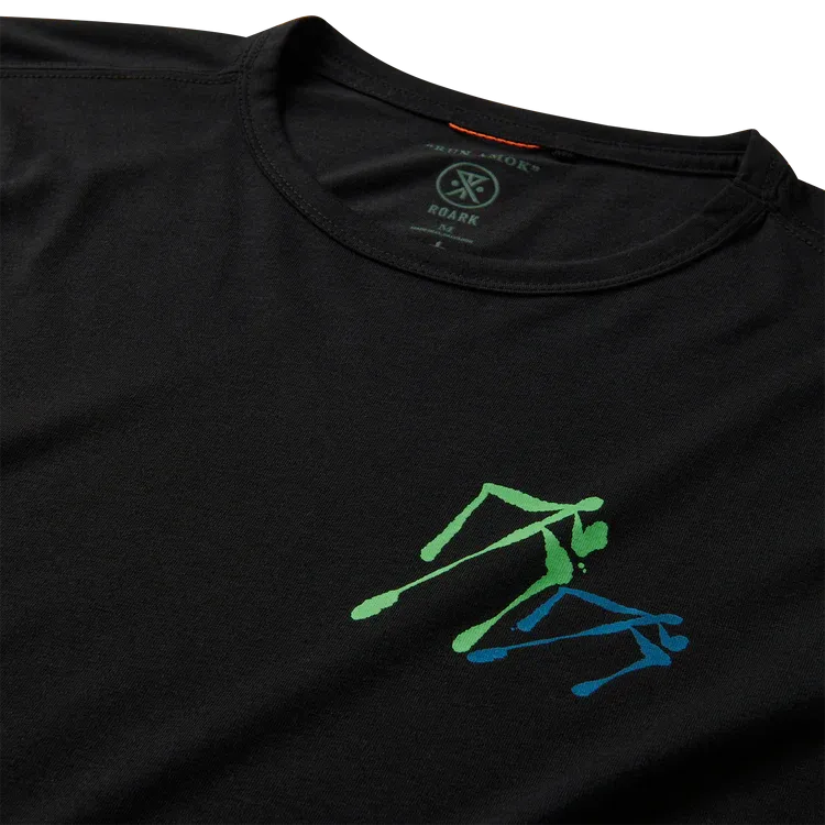 Roark Mathis Long Sleeve Active Tee - Black Fjord