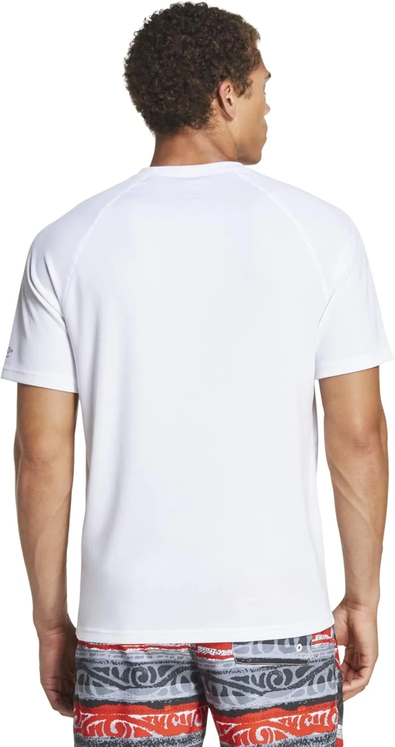 Speedo Men's Uv Swim Shirt Short Sleeve Regular Fit Solid