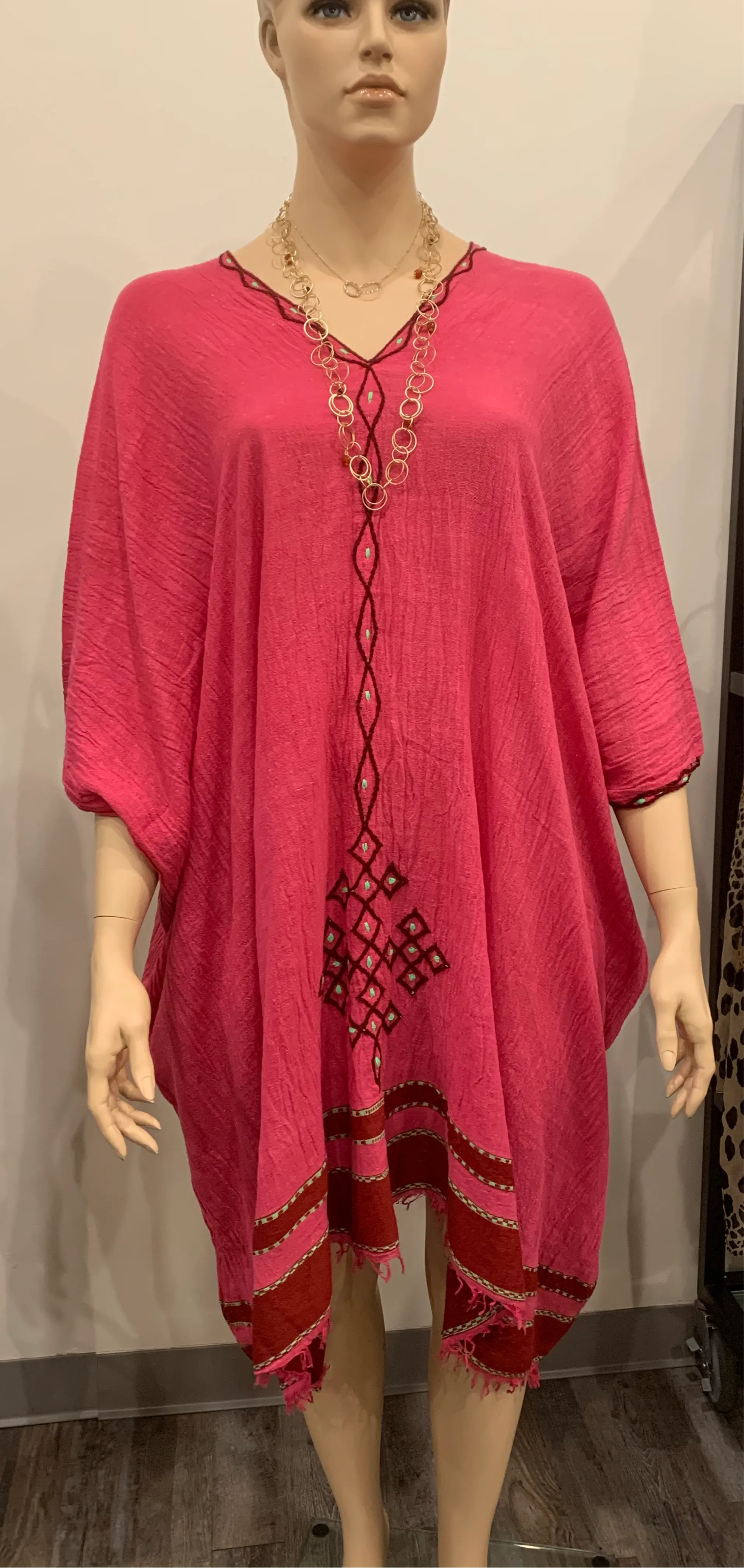 Tunic - Handwoven embroidered women
