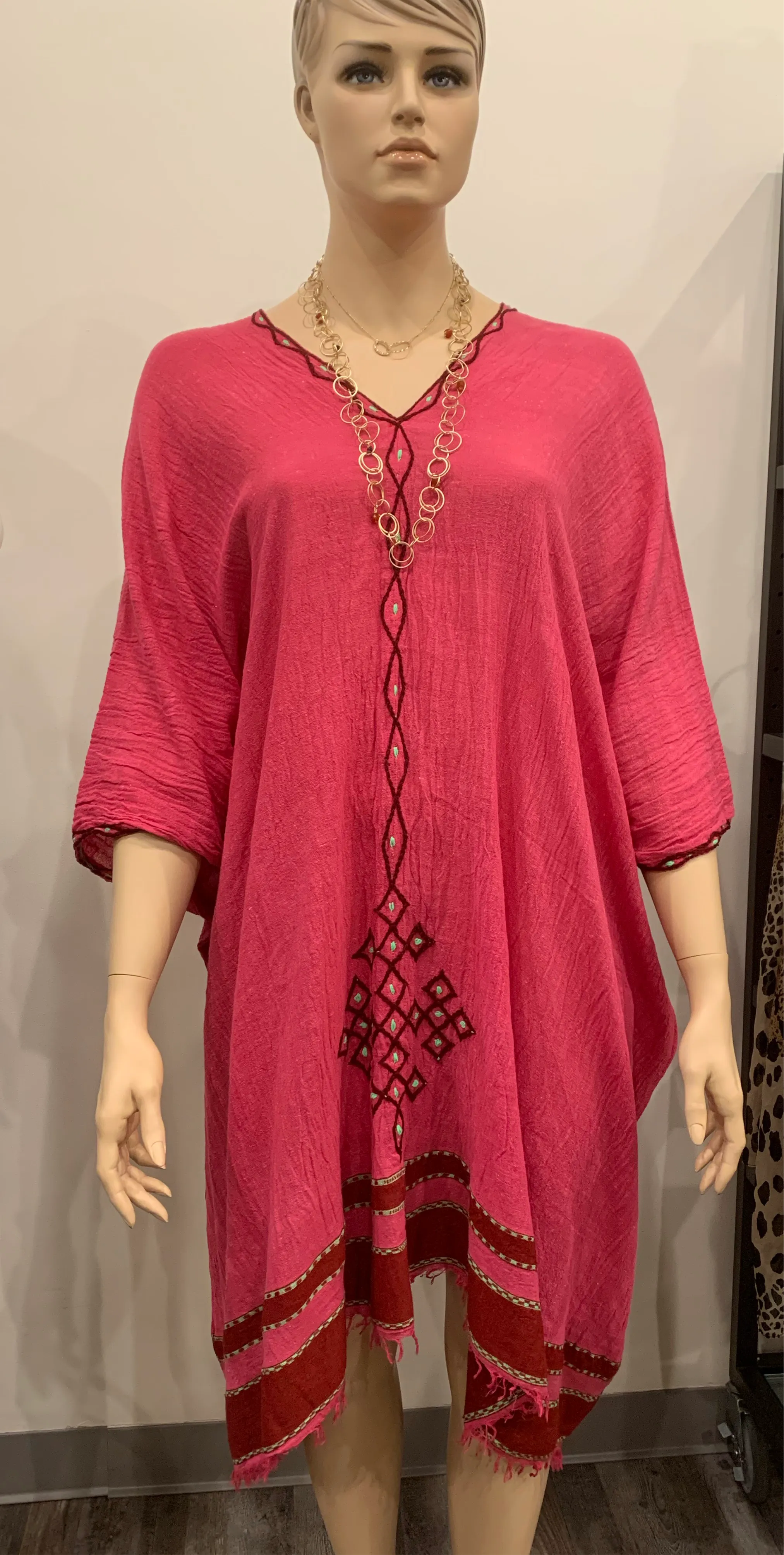 Tunic - Handwoven embroidered women