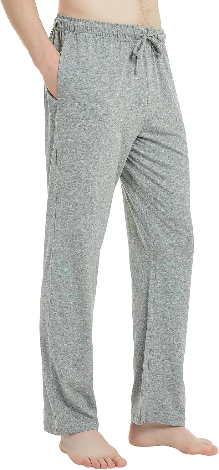 U2SKIIN 2 Pack Mens Pajama Pants Soft, Lightweight Lounge Pant with Pockets Sleep Pj Bottoms for Men