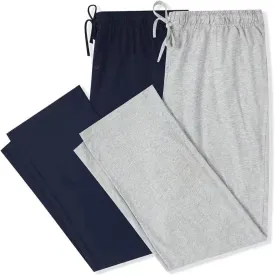 U2SKIIN 2 Pack Mens Pajama Pants Soft, Lightweight Lounge Pant with Pockets Sleep Pj Bottoms for Men