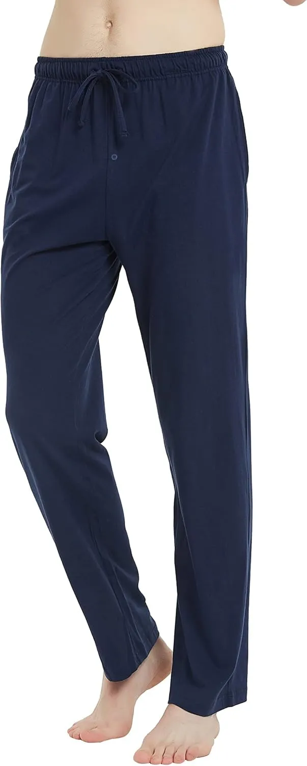 U2SKIIN 2 Pack Mens Pajama Pants Soft, Lightweight Lounge Pant with Pockets Sleep Pj Bottoms for Men