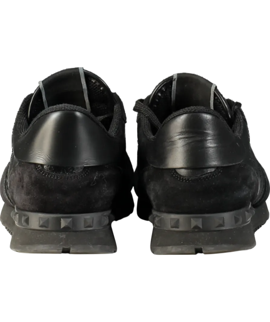 Valentino Black Garavanni Rockrunner Trainers UK 7 EU 41 👞