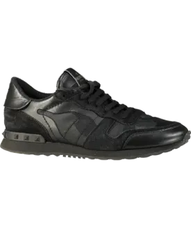 Valentino Black Garavanni Rockrunner Trainers UK 7 EU 41 👞