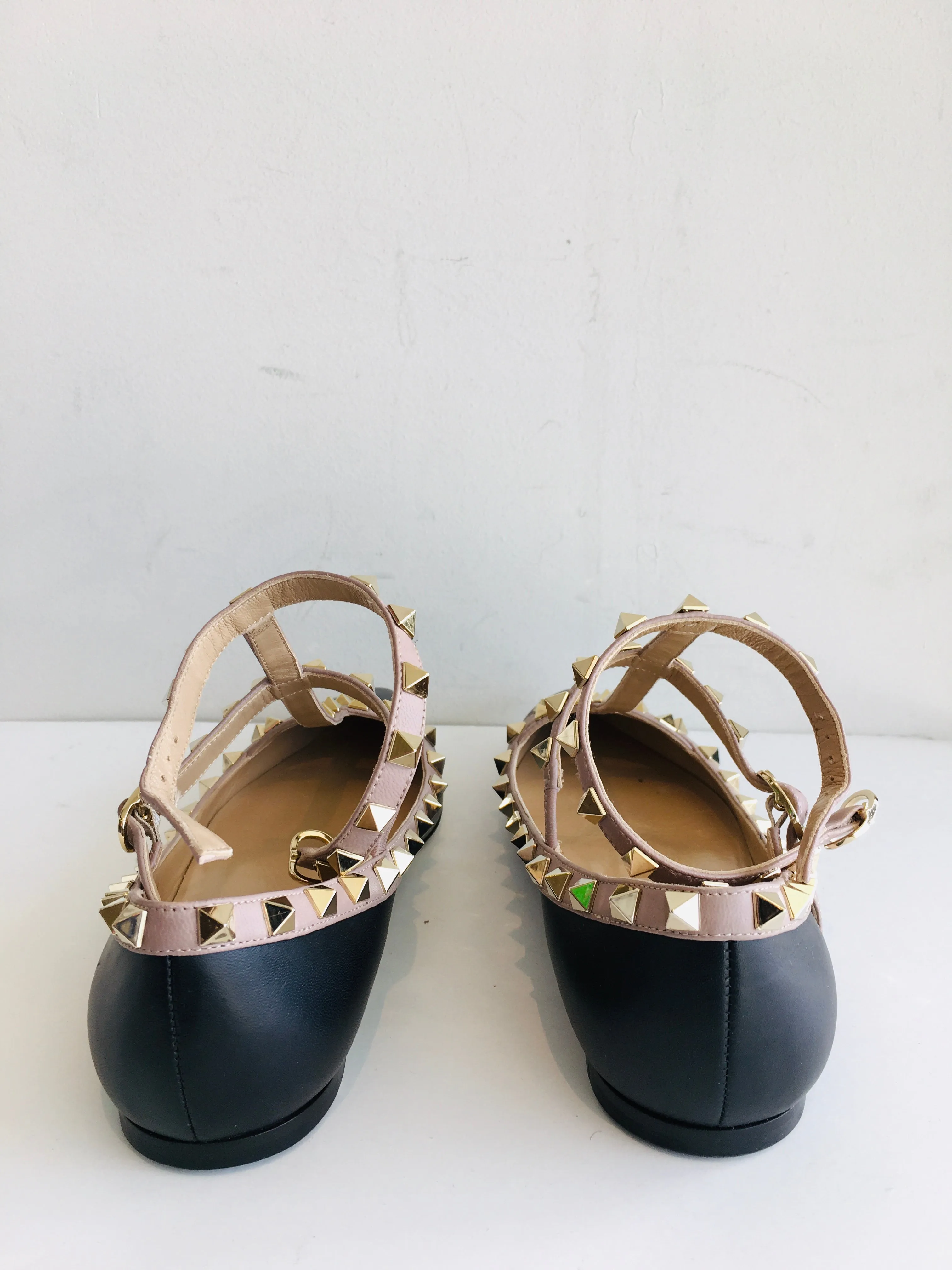 Valentino Rockstud Caged Ballet Flats